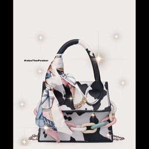 🐄 cow print mini bag